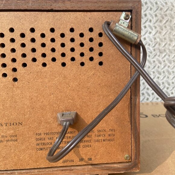 Vintage Admiral AM/FM/Phono Radio TESTED WORKS Model: YG539 6H4N-2 Made In Japan - Picture 11 of 14